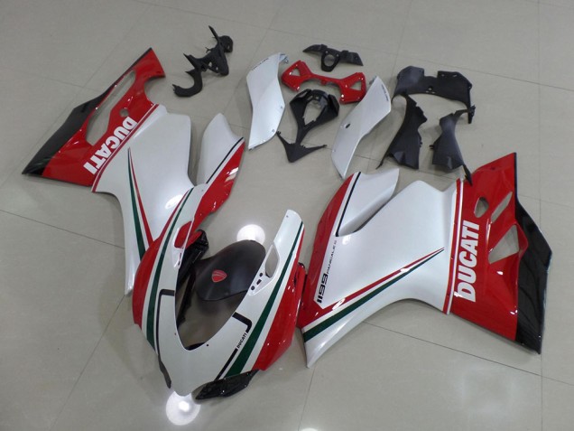 ABS Carenados Motocicleta Ducati 1199 11-14 - Blanco Rojo ABS Carenados Motocicleta Ducati 1199 11-14 - Blanco Rojo