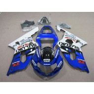 ABS Carenados Motocicleta GSXR 600 K1 K2 K3 01-03 - Azul Blanco Motul