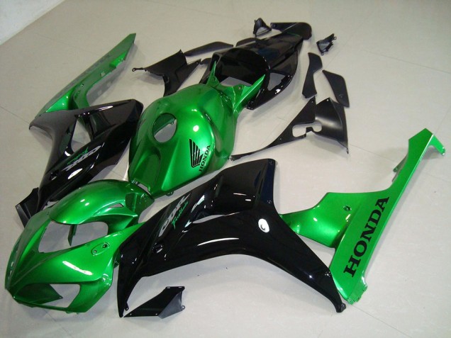 ABS Moto Plástica CBR 1000 RR 06-07 - Negro Verde ABS Moto Plástica CBR 1000 RR 06-07 - Negro Verde