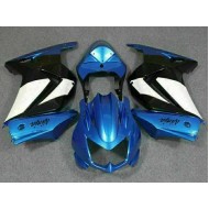 ABS Moto Plástica EX250 08-12 - Azul Blanco Negro Ninja