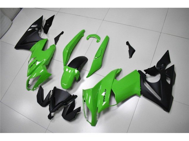 ABS Moto Plástica EX650 09-11 - Verde Negro ABS Moto Plástica EX650 09-11 - Verde Negro