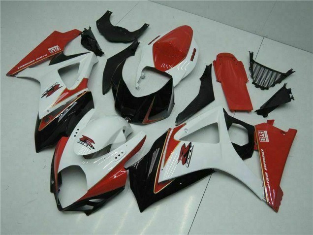 ABS Moto Plástica GSXR 1000 K7 07-08 - Rojo Blanco ABS Moto Plástica GSXR 1000 K7 07-08 - Rojo Blanco