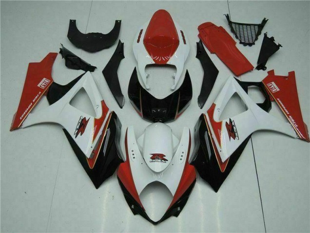 ABS Moto Plástica GSXR 1000 K7 07-08 - Rojo Blanco ABS Moto Plástica GSXR 1000 K7 07-08 - Rojo Blanco