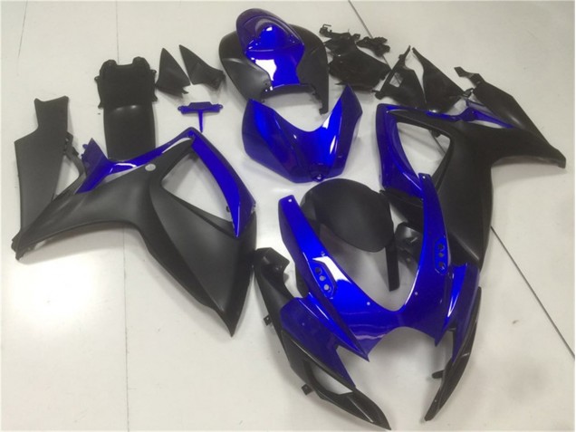 ABS Moto Plástica GSXR 600 / 750 K6 06-07 - Azul Negro ABS Moto Plástica GSXR 600 / 750 K6 06-07 - Azul Negro