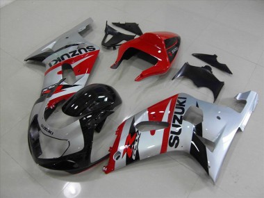 ABS Moto Plástica GSXR 750 K1 K2 K3 01-03 - Negro Rojo