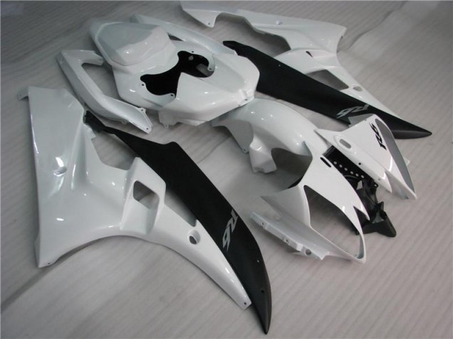 ABS Moto Plástica R6 06-07 - Blanco Negro ABS Moto Plástica R6 06-07 - Blanco Negro