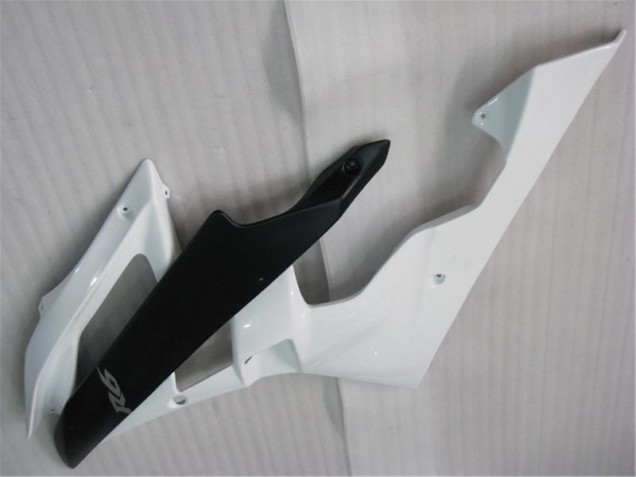 ABS Moto Plástica R6 06-07 - Blanco Negro ABS Moto Plástica R6 06-07 - Blanco Negro