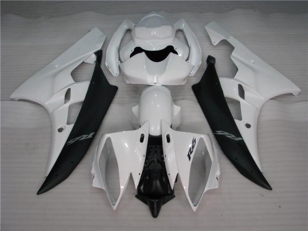 ABS Moto Plástica R6 06-07 - Blanco Negro ABS Moto Plástica R6 06-07 - Blanco Negro