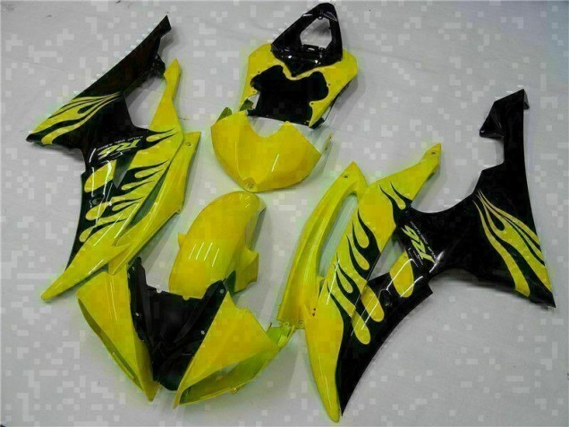 ABS Moto Plástica R6 08-16 - Amarillo Negro ABS Moto Plástica R6 08-16 - Amarillo Negro