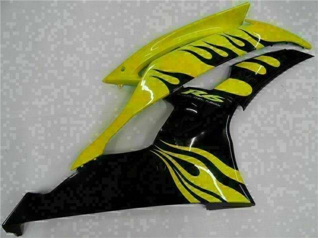 ABS Moto Plástica R6 08-16 - Amarillo Negro ABS Moto Plástica R6 08-16 - Amarillo Negro