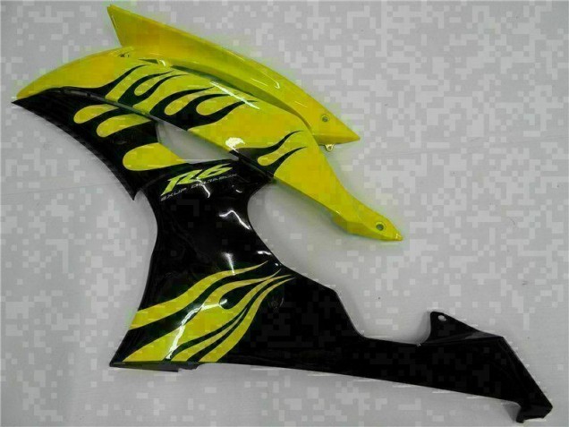 ABS Moto Plástica R6 08-16 - Amarillo Negro ABS Moto Plástica R6 08-16 - Amarillo Negro