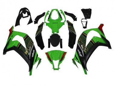 ABS Moto Plástica ZX10R 11-15 - Verde Negro