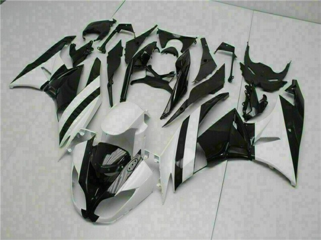 ABS Moto Plástica ZX6R 09-12 - Blanco Negro ABS Moto Plástica ZX6R 09-12 - Blanco Negro