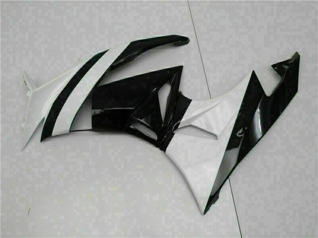 ABS Moto Plástica ZX6R 09-12 - Blanco Negro ABS Moto Plástica ZX6R 09-12 - Blanco Negro