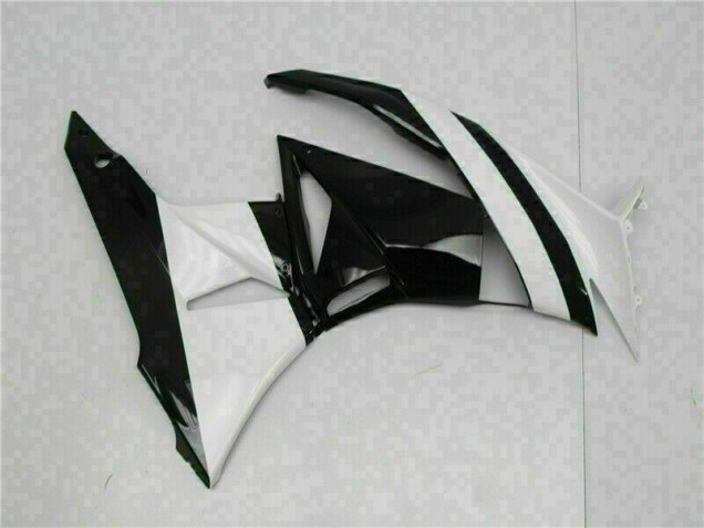 ABS Moto Plástica ZX6R 09-12 - Blanco Negro ABS Moto Plástica ZX6R 09-12 - Blanco Negro
