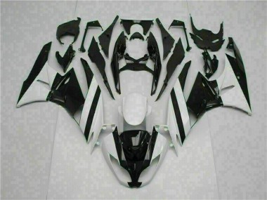 ABS Moto Plástica ZX6R 09-12 - Blanco Negro