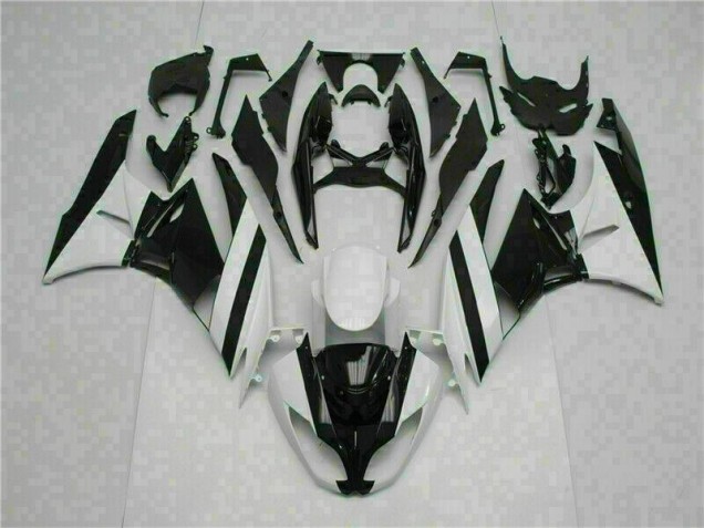 ABS Moto Plástica ZX6R 09-12 - Blanco Negro ABS Moto Plástica ZX6R 09-12 - Blanco Negro