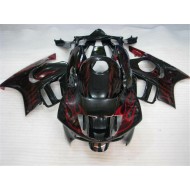 ABS Moto Plástico CBR 600 F3 95-98 - Negro Rojo Llama