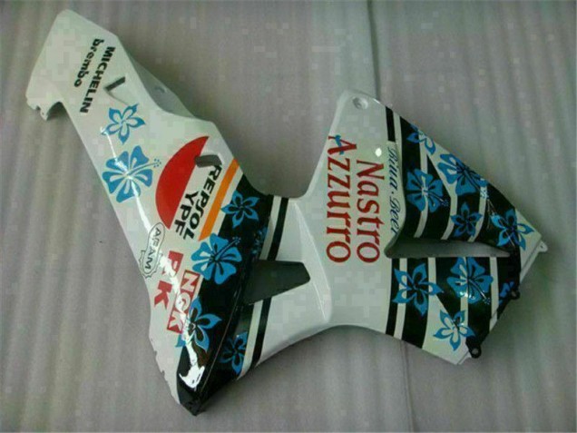 ABS Moto Plástico CBR 600 RR 05-06 - Blanco Azul Nastro Azzurro 46 ABS Moto Plástico CBR 600 RR 05-06 - Blanco Azul Nastro Azzurro 46