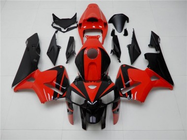 ABS Moto Plástico CBR 600 RR 05-06 - Rojo Negro
