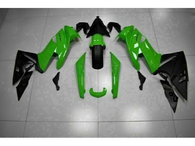 ABS Moto Plástico EX650 09-11 - Verde Negro ABS Moto Plástico EX650 09-11 - Verde Negro