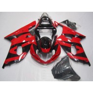 ABS Moto Plástico GSXR 750 K1 K2 K3 01-03 - Negro Rojo