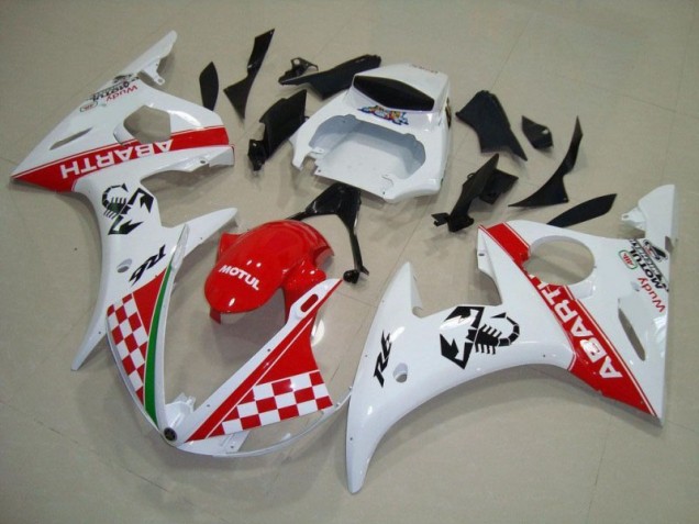 ABS Moto Plástico R6 03-05 - Rojo Blanco ABS Moto Plástico R6 03-05 - Rojo Blanco
