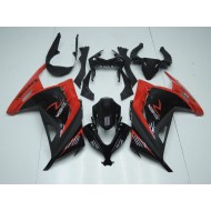 ABS Moto Plástico ZX 300R 13-16 - Rojo Negro
