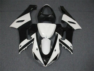 ABS Moto Plástico ZX6R 05-06 - Negro Blanco
