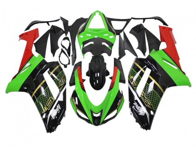 ABS Moto Plástico ZX6R 07-08 - Verde Negro ABS Moto Plástico ZX6R 07-08 - Verde Negro