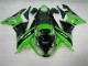 ABS Moto Plástico ZX6R 09-12 - Verde Negro ABS Moto Plástico ZX6R 09-12 - Verde Negro