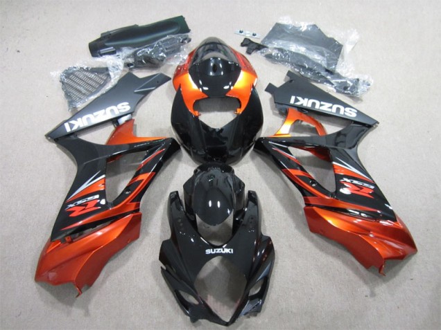 ABS Moto Plásticos GSXR 1000 K7 07-08 - Negro Naranja ABS Moto Plásticos GSXR 1000 K7 07-08 - Negro Naranja