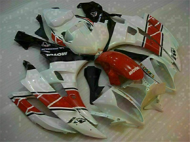 ABS Moto Plásticos R6 06-07 - Rojo Blanco ABS Moto Plásticos R6 06-07 - Rojo Blanco