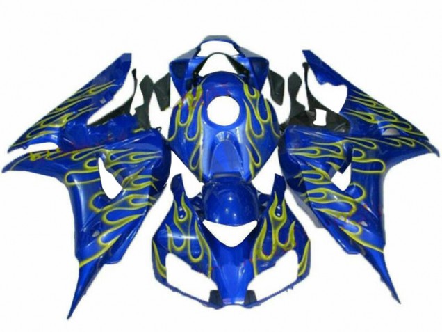 Carenados Moto CBR 1000 RR 06-07 - Amarillo Llama Azul Carenados Moto CBR 1000 RR 06-07 - Amarillo Llama Azul