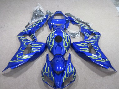 Carenados Moto CBR 1000 RR 06-07 - Azul Verde Llama