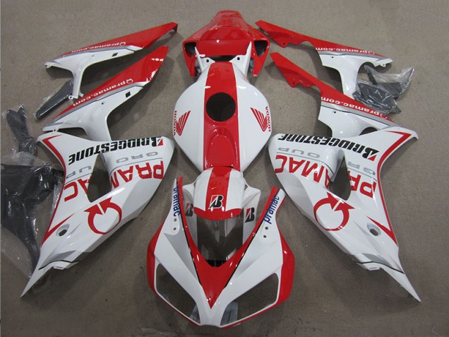 Carenados Moto CBR 1000 RR 06-07 - Blanco Rojo PRAMAC Carenados Moto CBR 1000 RR 06-07 - Blanco Rojo PRAMAC