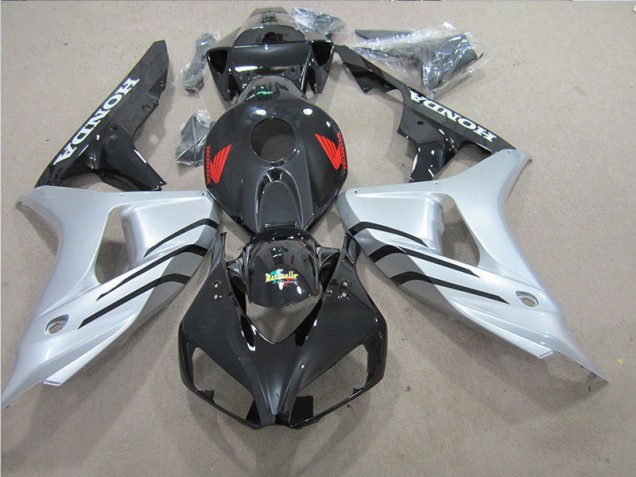 Carenados Moto CBR 1000 RR 06-07 - Negro Plata Rojo Calcomanía