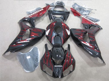 Carenados Moto CBR 1000 RR 06-07 - Negro Rojo Llama