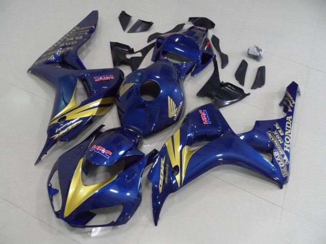 Carenados Moto CBR 1000 RR 06-07 - Oscuro Azul con Oro Raya Carenados Moto CBR 1000 RR 06-07 - Oscuro Azul con Oro Raya