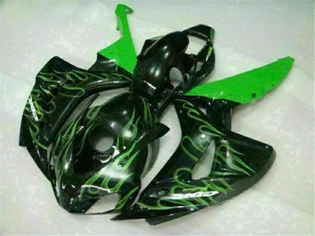 Carenados Moto CBR 1000 RR 06-07 - Verde Llama Negro Carenados Moto CBR 1000 RR 06-07 - Verde Llama Negro