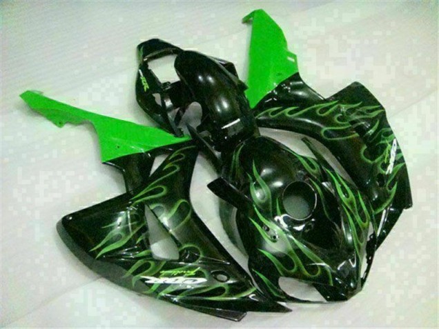 Carenados Moto CBR 1000 RR 06-07 - Verde Llama Negro Carenados Moto CBR 1000 RR 06-07 - Verde Llama Negro