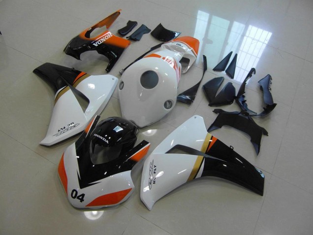 Carenados Moto CBR 1000 RR 08-11 - Blanco & Negro & Naranja Carrera Carenados Moto CBR 1000 RR 08-11 - Blanco & Negro & Naranja Carrera