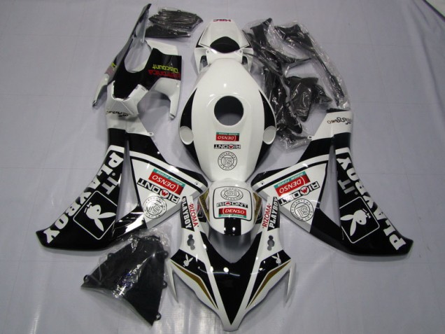 Carenados Moto CBR 1000 RR 08-11 - Negro Blanco Denso Playboy Carenados Moto CBR 1000 RR 08-11 - Negro Blanco Denso Playboy