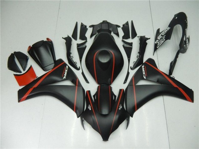 Carenados Moto CBR 1000 RR 08-11 - Negro Mate Rojo Carenados Moto CBR 1000 RR 08-11 - Negro Mate Rojo