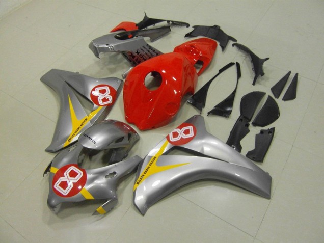 Carenados Moto CBR 1000 RR 08-11 - Plata Rojo 8 Carenados Moto CBR 1000 RR 08-11 - Plata Rojo 8