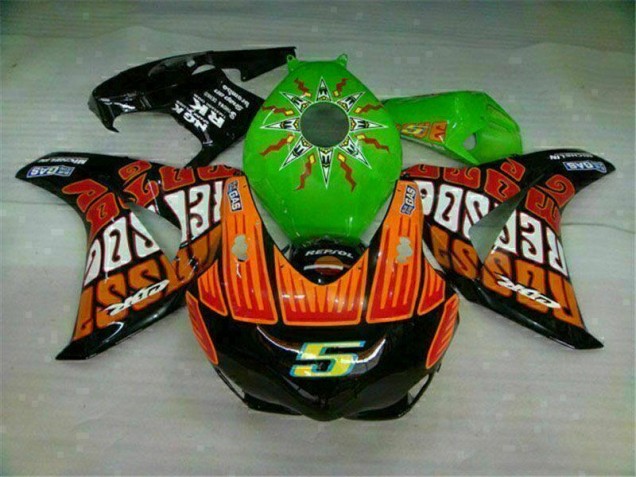 Carenados Moto CBR 1000 RR 08-11 - Verde Naranja Carenados Moto CBR 1000 RR 08-11 - Verde Naranja
