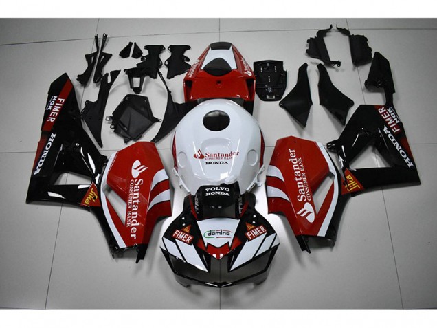 Carenados Moto CBR 1000 RR 12-16 - Negro Blanco Rojo Santander Carenados Moto CBR 1000 RR 12-16 - Negro Blanco Rojo Santander