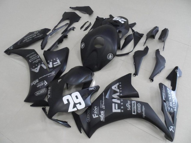 Carenados Moto CBR 1000 RR 12-16 - Negro Mate Gris Calcomanías 29 Carenados Moto CBR 1000 RR 12-16 - Negro Mate Gris Calcomanías 29