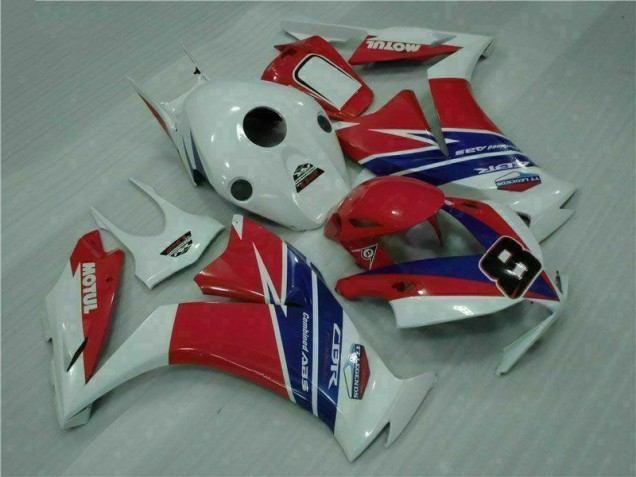 Carenados Moto CBR 1000 RR 12-16 - Rojo Azul Blanco Carenados Moto CBR 1000 RR 12-16 - Rojo Azul Blanco