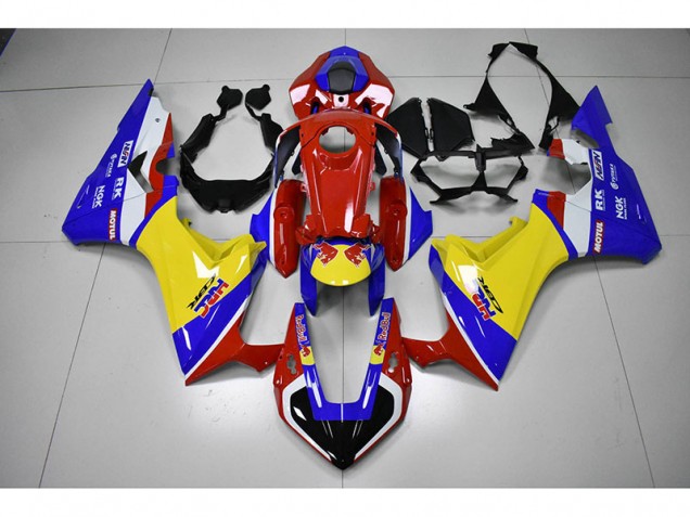 Carenados Moto CBR 1000 RR 17-23 - Rojo Amarillo Azul HRC Red Bull